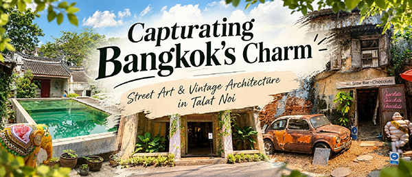 CAPTURATING BANGKOK’S CHARM - Street Aty & Vintage Architecture in Talat Noi